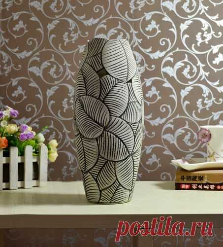 Создание декоративной вазы в технике сграфито