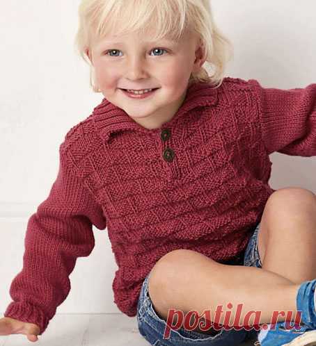 Пуловер для мальчика - Для мальчиков - Каталог файлов - Вязание для детей