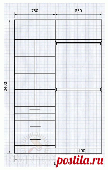 Проектирование и расчет шкафа-купе своими руками. Часть 1 — Rmnt.ru