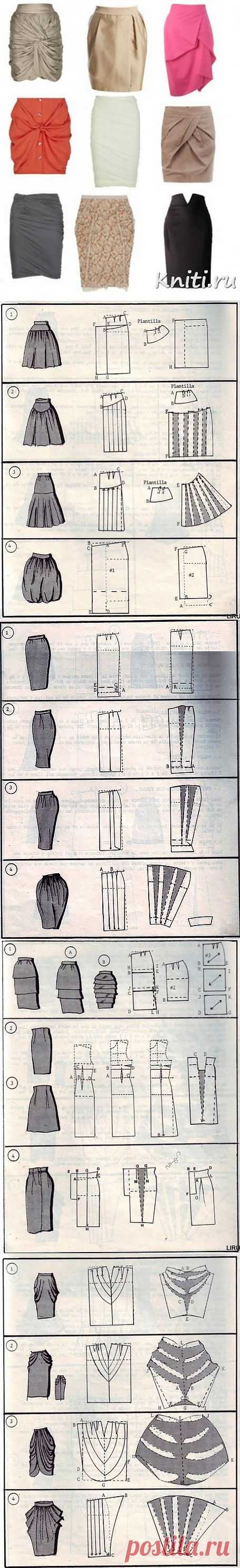 Выкройки юбок + видео как шить юбку за 15 минут. – Мир вязания и рукоделия