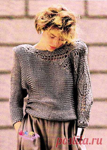 Как хорошо уметь вязать: Необычный пуловер.......