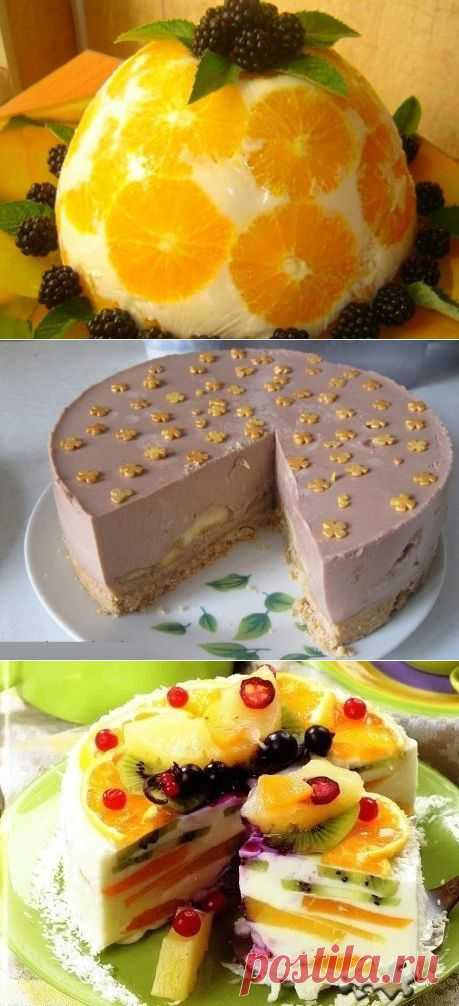 Великолепные желейные торты без выпечки! Нарядно, вкусно, быстро!!!