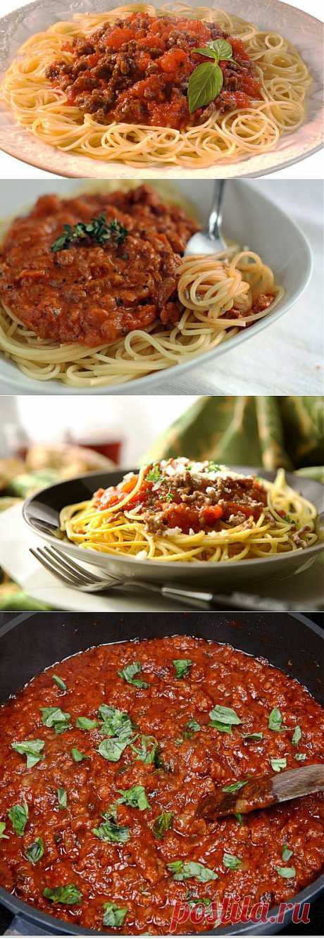 Спагетти с соусом болоньезе - 5 рецептов с фото.