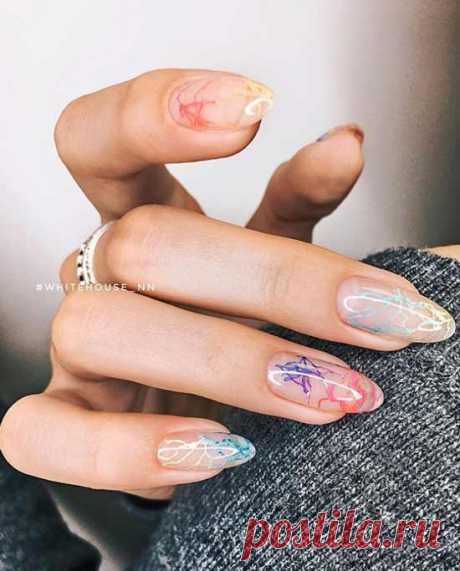 Название: Прозрачный" маникюр: фото, модные идеи дизайна ногтей Найдено в Google. Источник: women-tusovka.ru