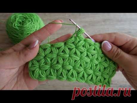 Узор крючком «Звездочки» | Crochet "Stars" pattern