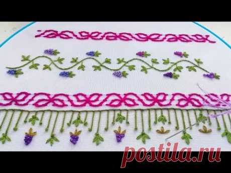 Hand embroidery|Decorative stitches|Декоративные стежки|Puntadas decorativas