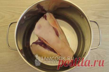 Холодец из свиной рульки и курицы — рецепт с фото пошагово