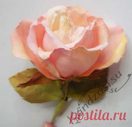 Мастер класс: как сделать бенгальскую розу из фоамирана. Мастер класс изготовления цветов розы из фоамирана, фото-инструкция