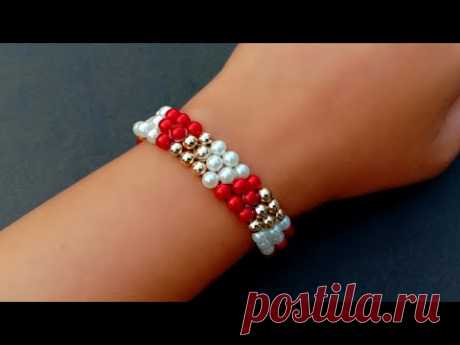 Very Simple & Elegant Beaded Bracelet//Bracelet Tutorial//Jewelry Making// Useful & Easy