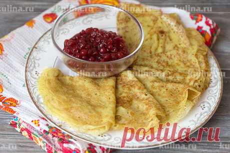 Блины без молока и яиц – рецепт приготовления с фото от Kulina.Ru