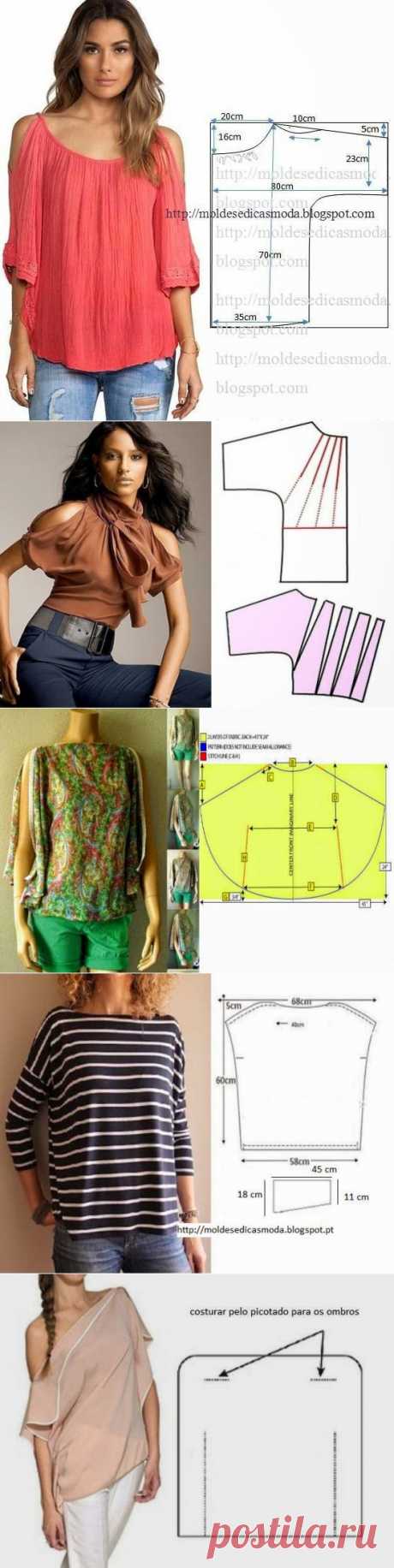 Летние юбки и блузы с простыми выкройками — Рукоделие