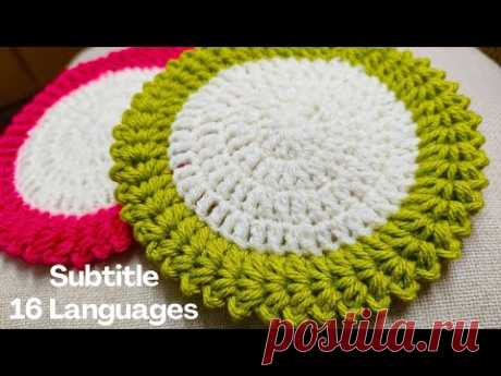 missed this design for long time|posavasos de ganchillo|Crochet homeDecors @sara1111