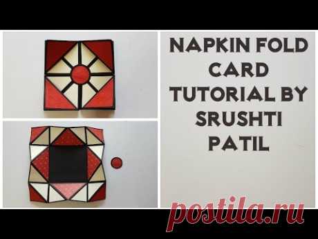 Napkin Fold Card Tutorial by Srushti patil