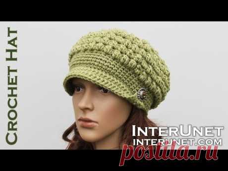 Crochet a hat - video tutorial for beginners. Part 2 of 2