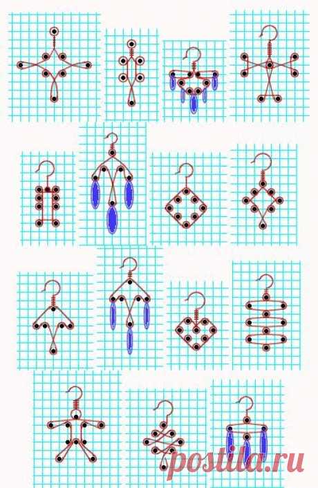 курс по проволочному плетению. Часть1. Простые формы. — Плетение из колец и проволоки