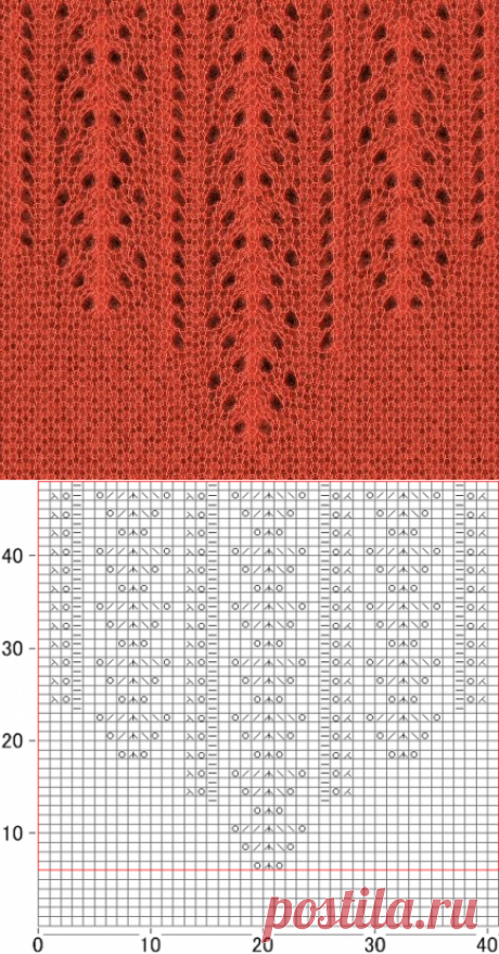 Вязание на спицах - Ажурные узоры спицами - 47 схем (с азиатского сайта)