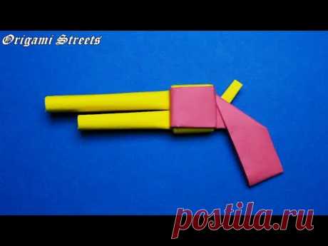 Как сделать пистолет из бумаги. Оригами пистолет / How to make a gun out of paper. Origami gun