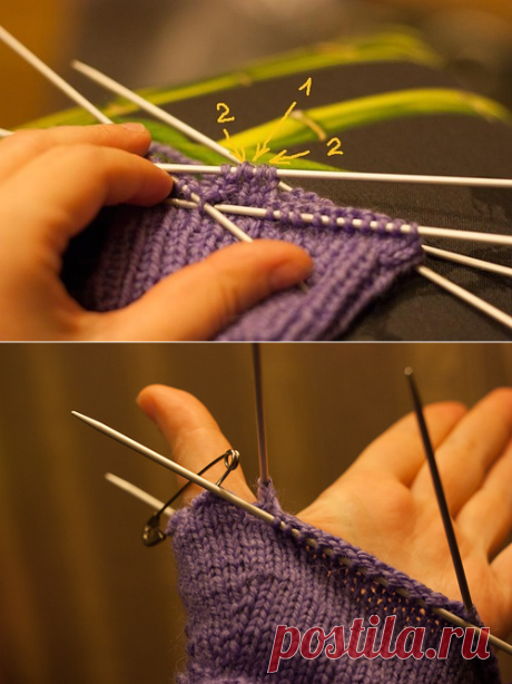 Подробная инструкция по вязанию митенок: ru_knitting