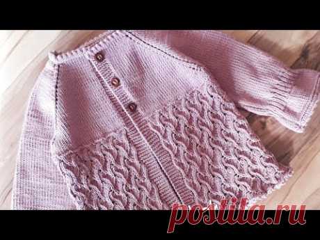 MİMOZA Ajurlu Kız Bebek Hırkası #handmade #elorgusu #bebekhirkası #babycrochet #knitting