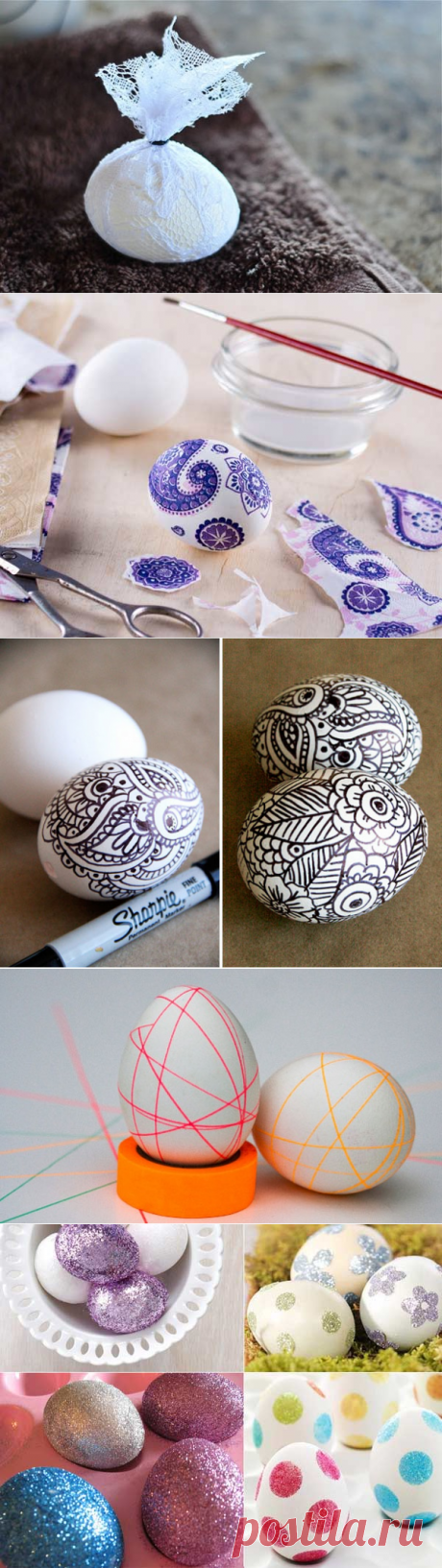 14 способов легко и оригинально оформить пасхальные яйца