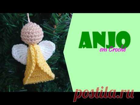 Anjo de crochê | Enfeite para Árvore de Natal por Carine Strieder