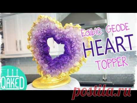 Geode Heart Cake Topper Tutorial | DIY & How to