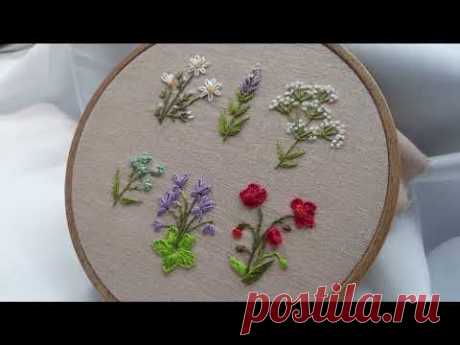 6 Amazing Ideas petite Wildflowers Hand Embroidery Easy Flowers Stitches