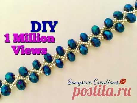 DIY Beaded bracelet Gorgeous ,Stunning , Fantabulous 😃👏🏼👱🏻‍♀️👩🏻 - YouTube