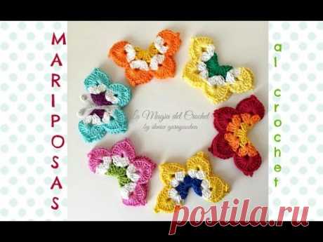 Cómo hacer Mariposas al Crochet