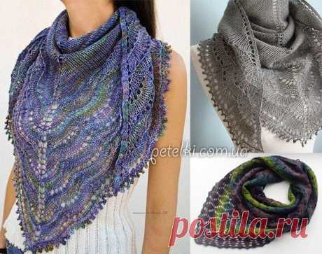 Очень красивая шаль Holden Shawlette. Описание и схемы