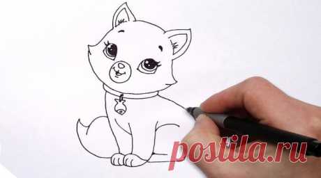Как нарисовать кошку карандашом поэтапно для начинающих Для Вас советы как легко красиво самостоятельно нарисовать карандашом кошку детьми 5, 7, 10 лет. Поэтапное обучение в картинках с пояснениями для начинающих
