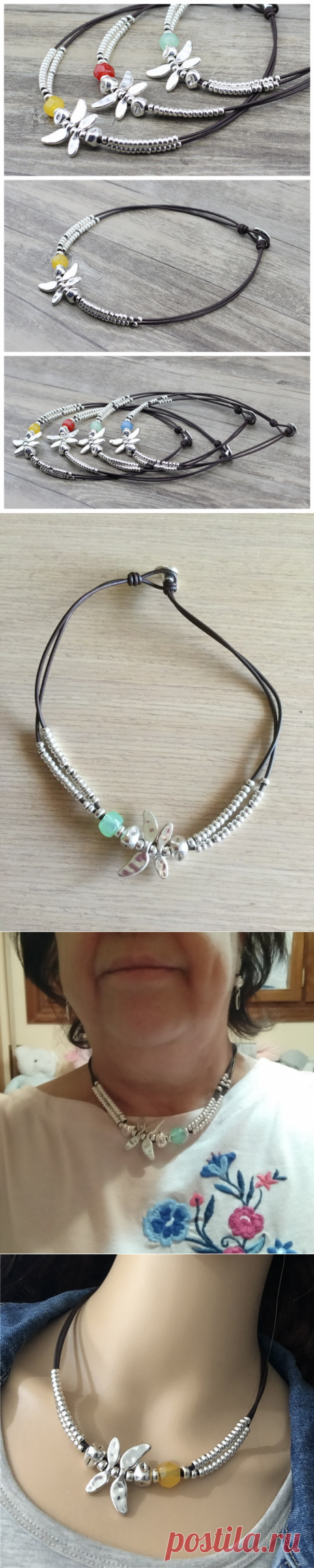 Женское колье-чокер со стрекозой Anslow, яркое ожерелье с креативным дизайном, подарок на день матери, LOW0020AN | Украшения и аксессуары | АлиЭкспресс