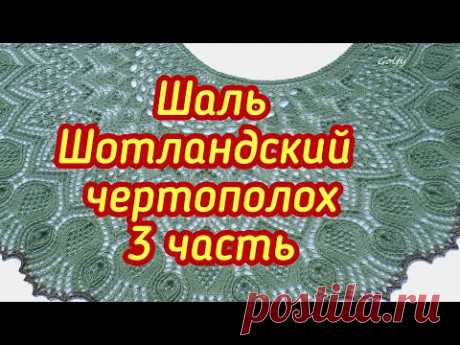 Шаль Шотландский чертополох - 3 часть с 39 по 58 ряд