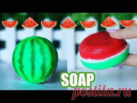 DIY: Мыло макарун Арбуз  ● Мастер-класс ● Watermelon Soap
