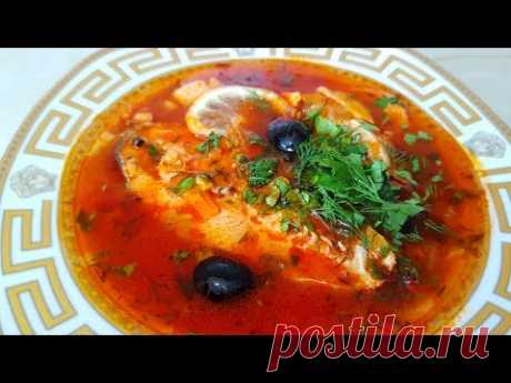 Солянка из Красной рыбы по-цыгански. Рыбная солянка. Gipsy cuisine.