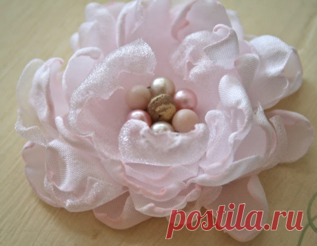 Элегантная роза от Polka Dot Closet. Мастер-класс