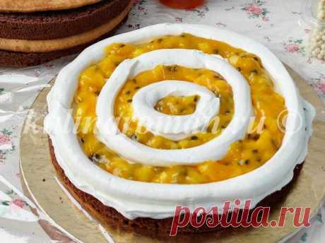 Торт Манго — Маракуйя -пошаговый рецепт с фото