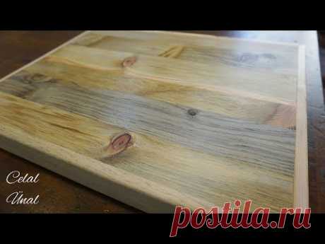 Деревообработка / Изготовление простого деревянного подноса из поддона