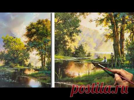 &quot;Native place&quot; Acrylic painting. Artist - Viktor Yushkevich. #123