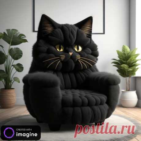 Black Cat Chair
