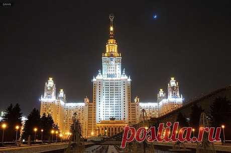 Ночная Москва. Светография.