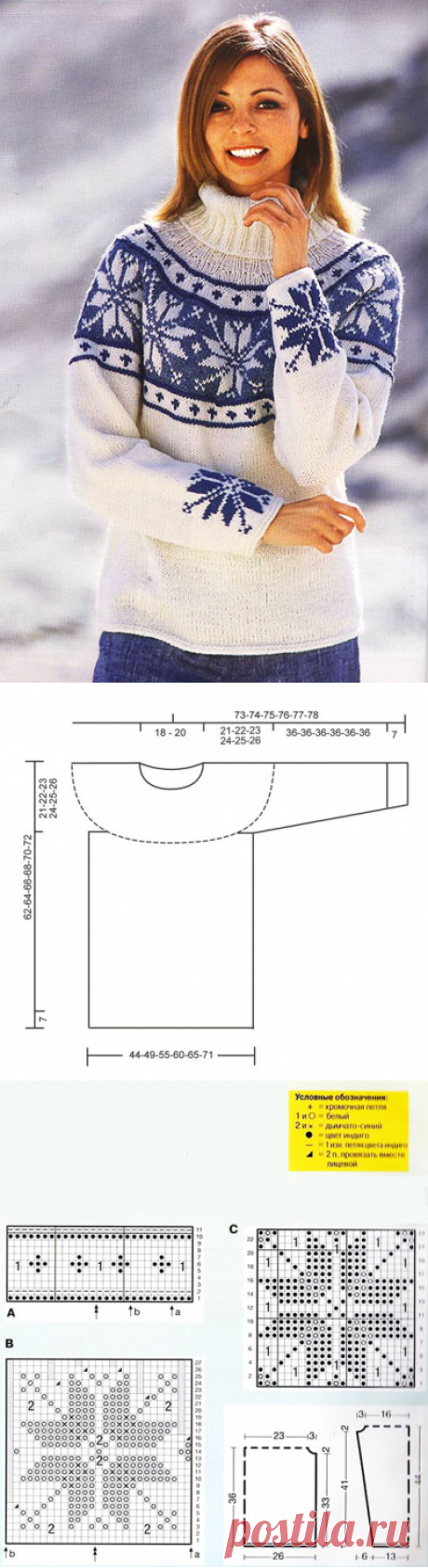 4 свитера с норвежскими узорами в стиле Роза Сельбу спицами – схемы вязания с описанием