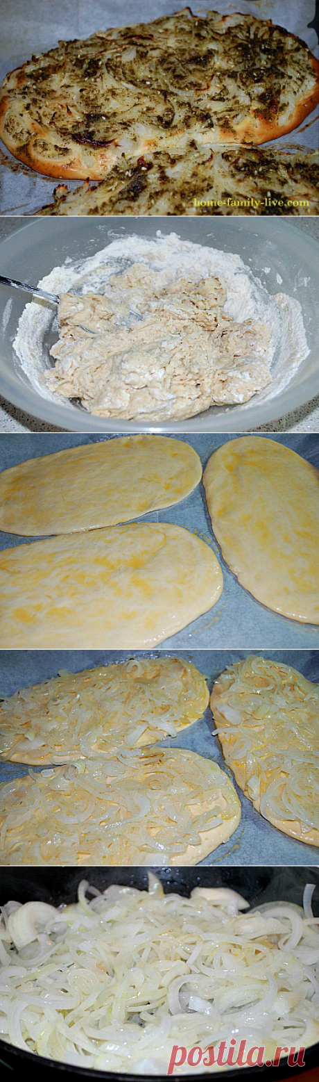 Хлеб лепешка с луком/Сайт с пошаговыми рецептами с фото для тех кто любит готовить