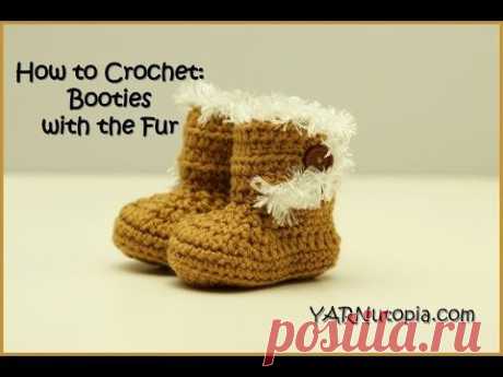 How to Crochet Booties with the Fur