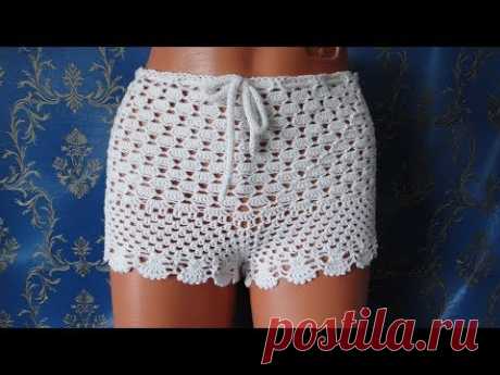 Пляжные шорты крючком. Shorts crochet