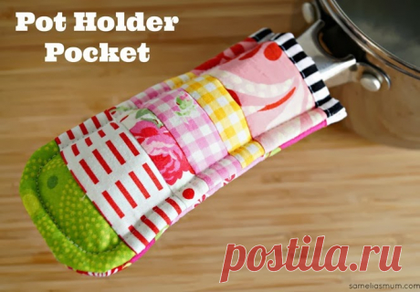 Samelia's Mum: Pot Holder Pocket {Week 21/52}