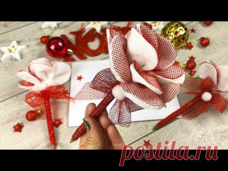 Tutorial super facile How to make a flowers pen with make up remover pads