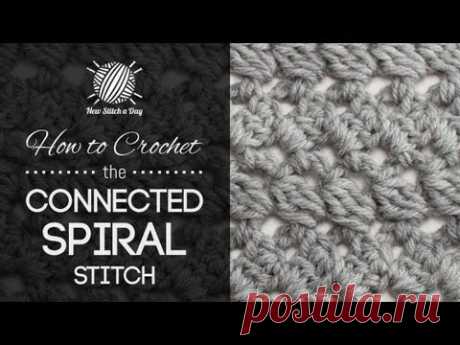 How to Crochet the Connected Spiral Stitch - YouTube