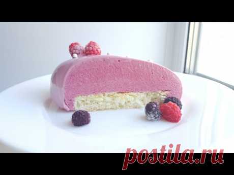 Муссовый торт Малина-Кокос🍰все ньюансы для начинающих🍰Raspberry Coconut mousse cake