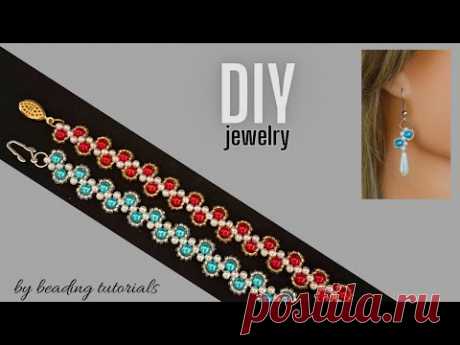 Floral bracelets design. DIY beaded bracelets. jewelry making tutorial